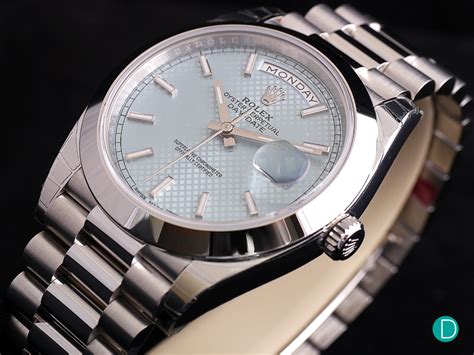 rolex oyster perpetual day date 40 platinum price|rolex day date platinum price.